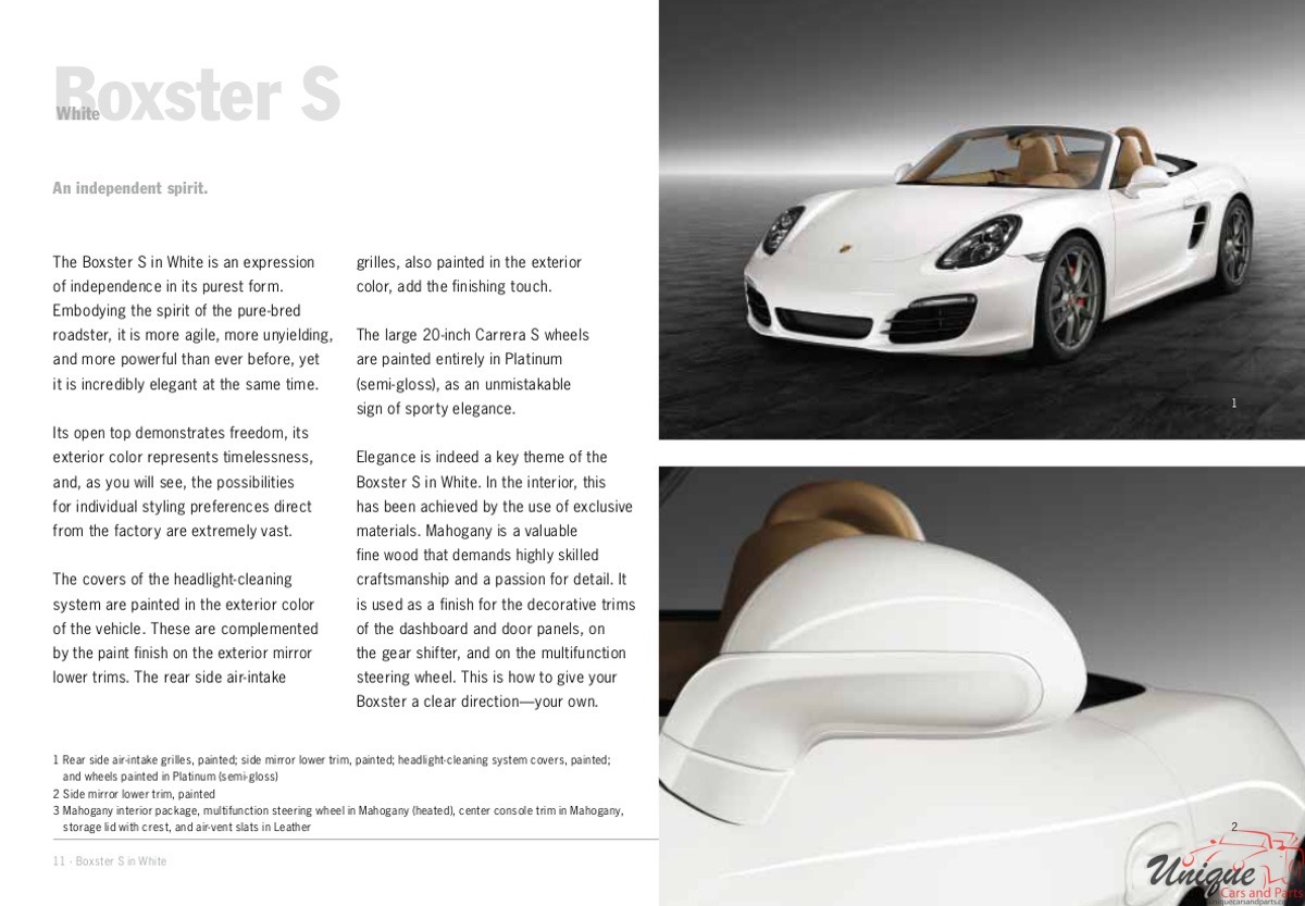2013 Porsche Boxster Exclusive Brochure Page 35